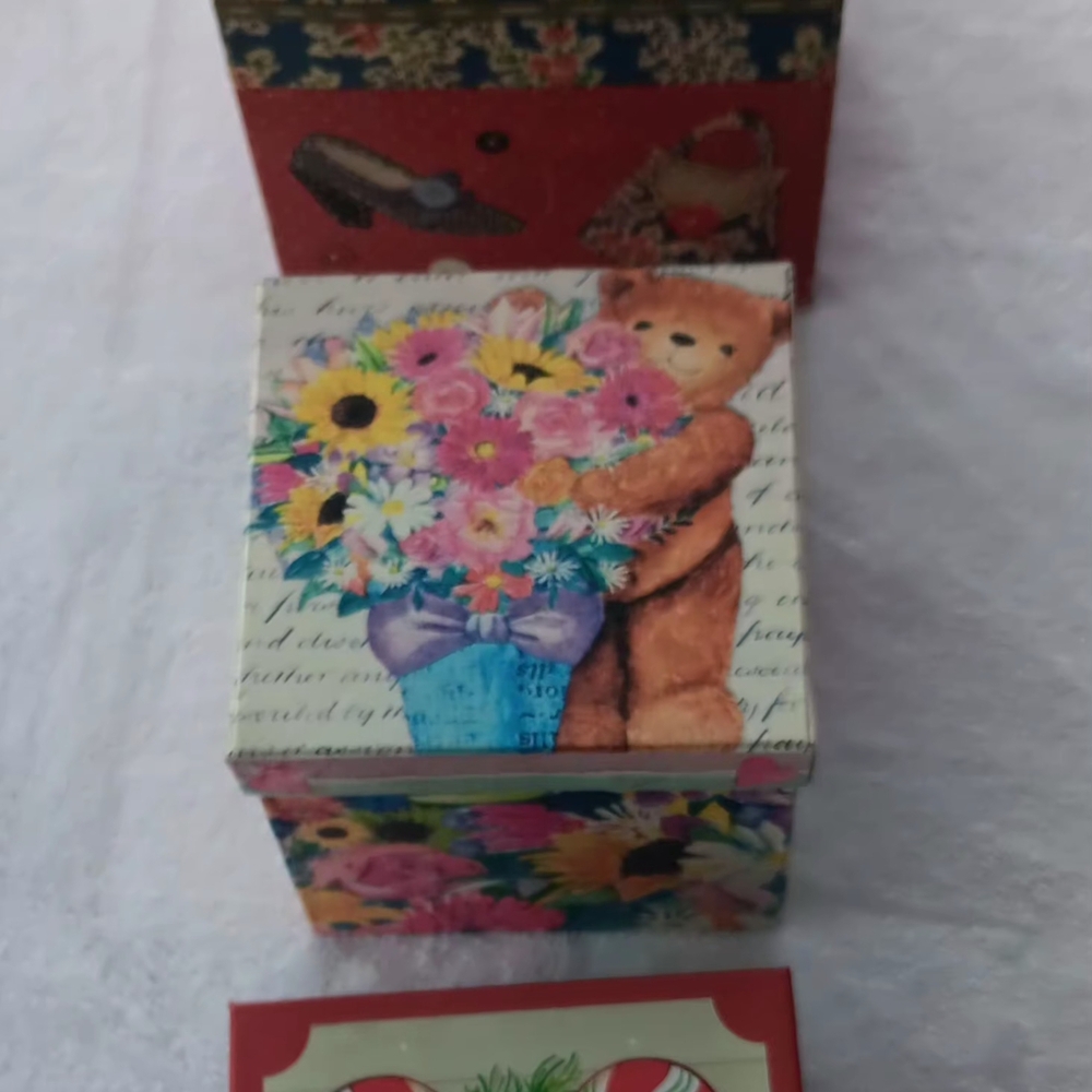 Colorful Decorative Storage Boxes Set Of 9 - Picture 7 of 9